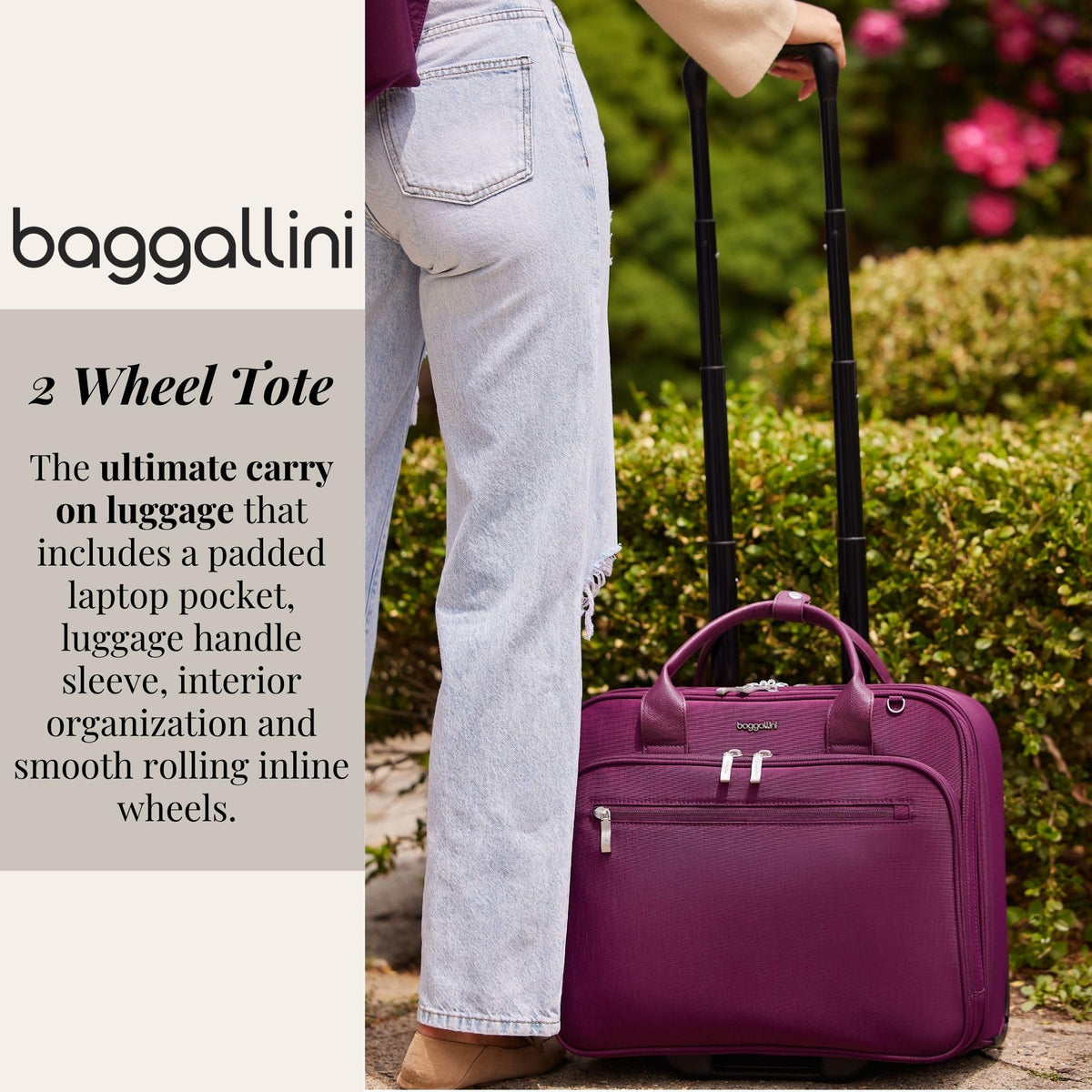 Women's 2 Wheel Tote S1349