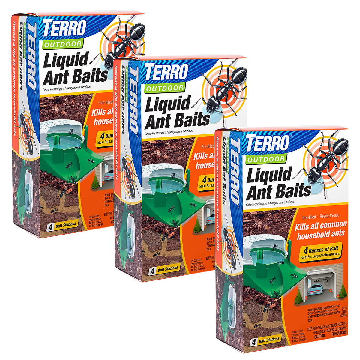 Outdoor Liquid Ant Bait Stations 12-Pack X27457
