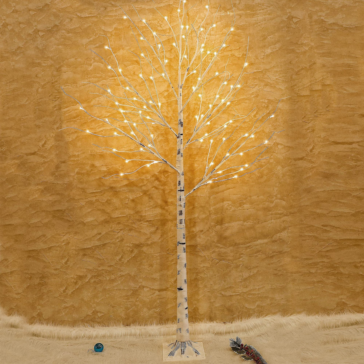 Lighted Birch Tree 6.1 Feet 96 LED L135082