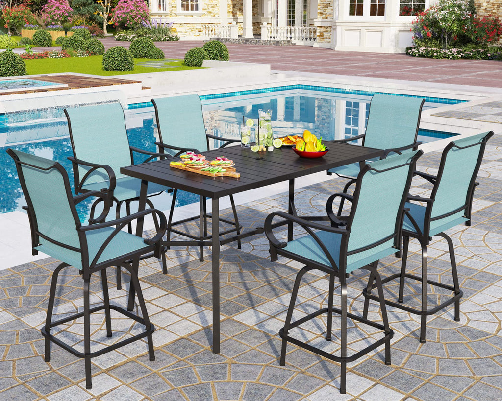 7 Piece Bar Height Patio Dining Set G220025
