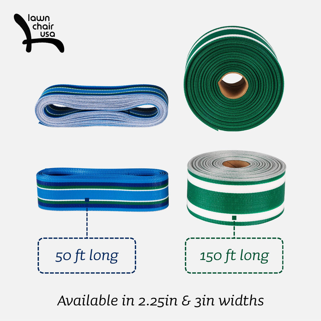 Replacement Lawn Chair Webbing, UV-Resistant Polypropylene Q5938